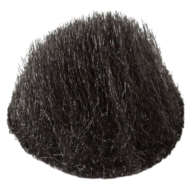 Rycote Overcovers Advanced Fur Discs for Lavalier Microphones (100-Pack) Black