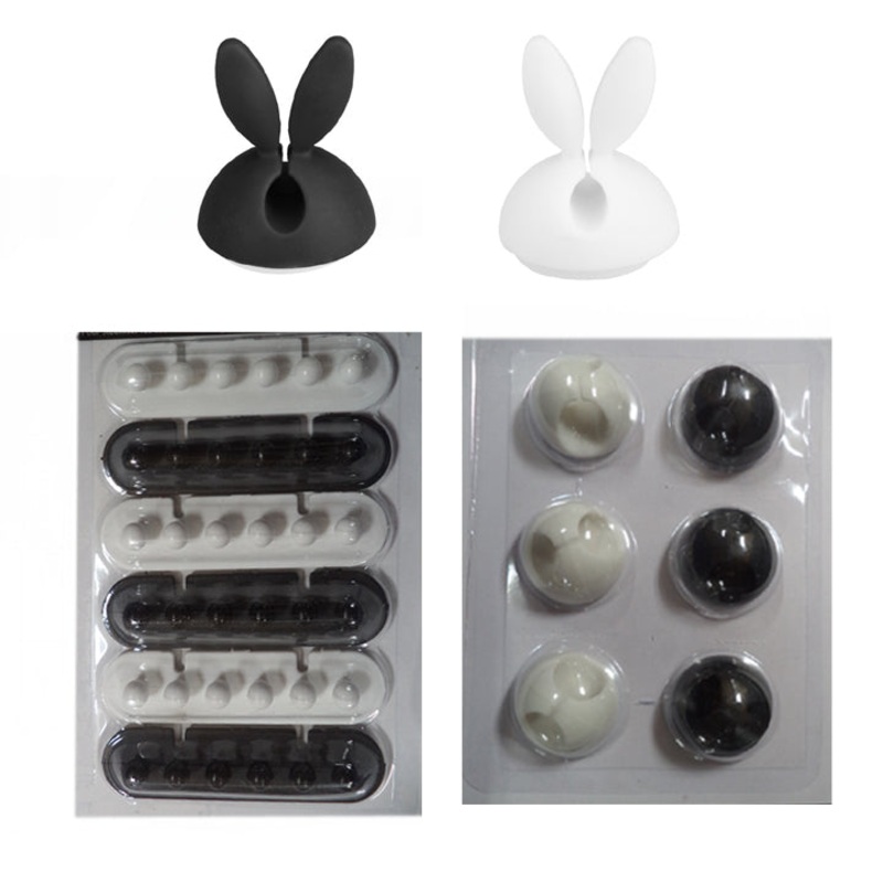 86998 - CORD KEEPER BLACK/WHITE 6PCS/PK ASSORTED DESIGN