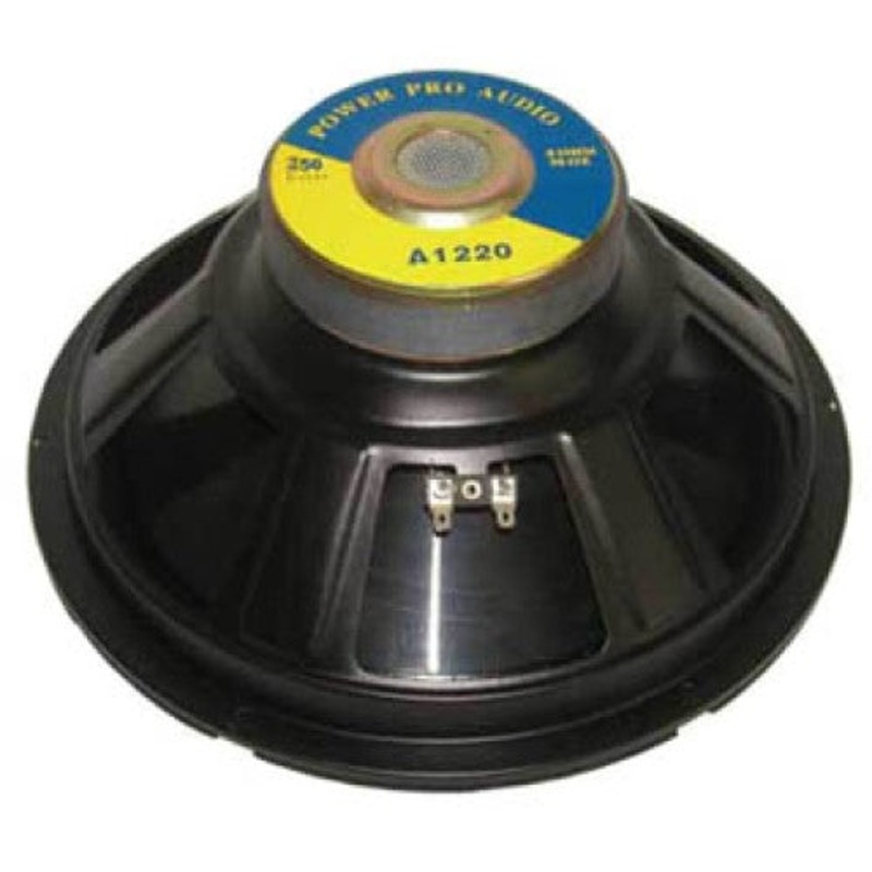 A1220B - SPEAKER RND 8R 250W MAX 12IN 92DB 25-4KHZ
