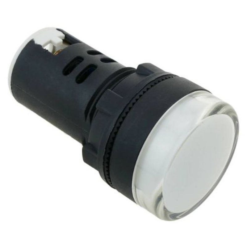 AD16-22DS-WHT-24V - PILOT LIGHT LED 24V 20MA WHT 22MM SCREW TERMINALS