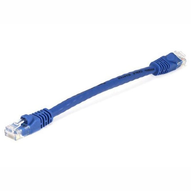 C-0.5B-CAT6 - PATCH CORD CAT6 BLU 6IN (10 pcs/pkg)