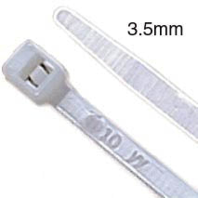 E8409C - CABLE TIE NAT 8IN 40LB WIDTH 3.5MM (100 pcs/pkg)