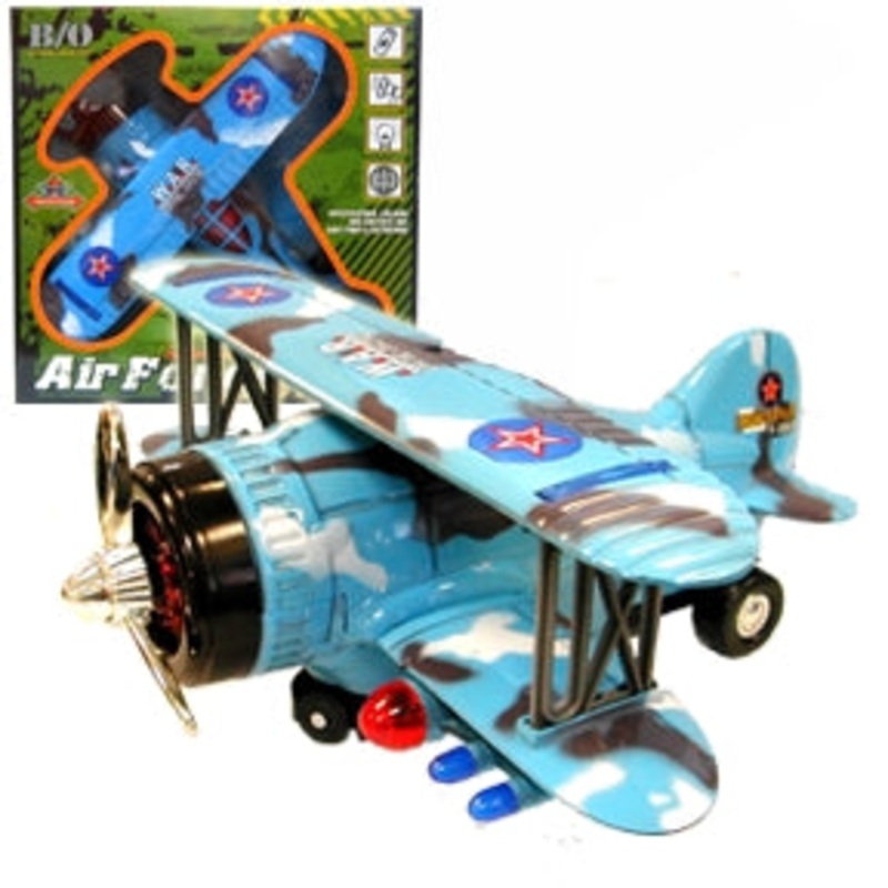 G2AS221 - AIR FORCE BI-PLANE USE 3XAA BATTERIES(NOT INCLUDED)