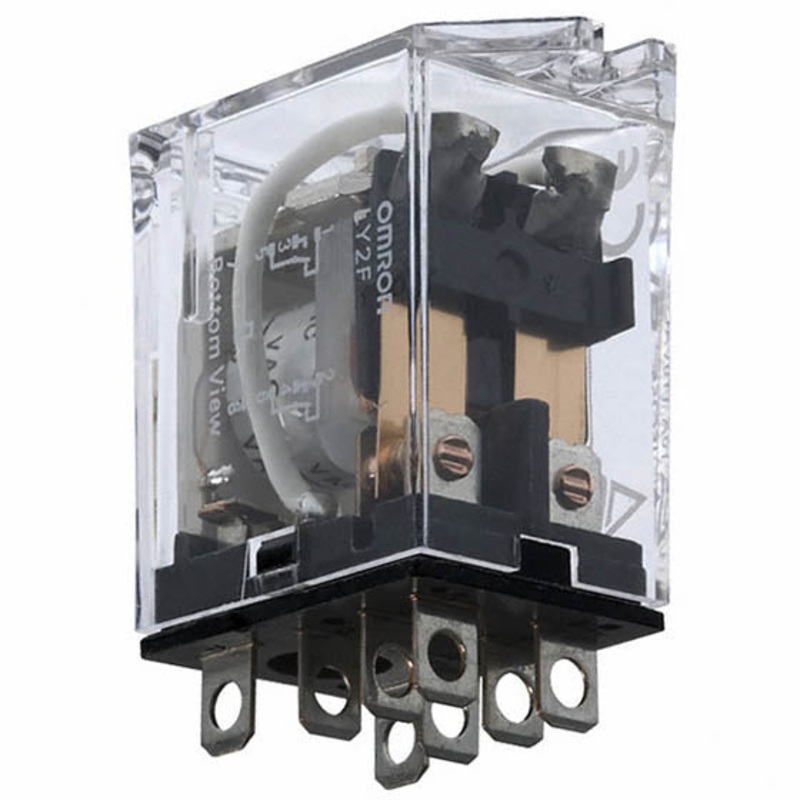 LY2F-DC24 - RELAY DC 24V 2P2T 10A 8P PLUGIN 10A/125VAC/220VAC WITH FLANGE