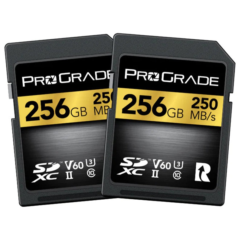 ProGrade Digital 256GB SDXC UHS-II 250MB/s Gold Memory Card (2 Pack) - V60