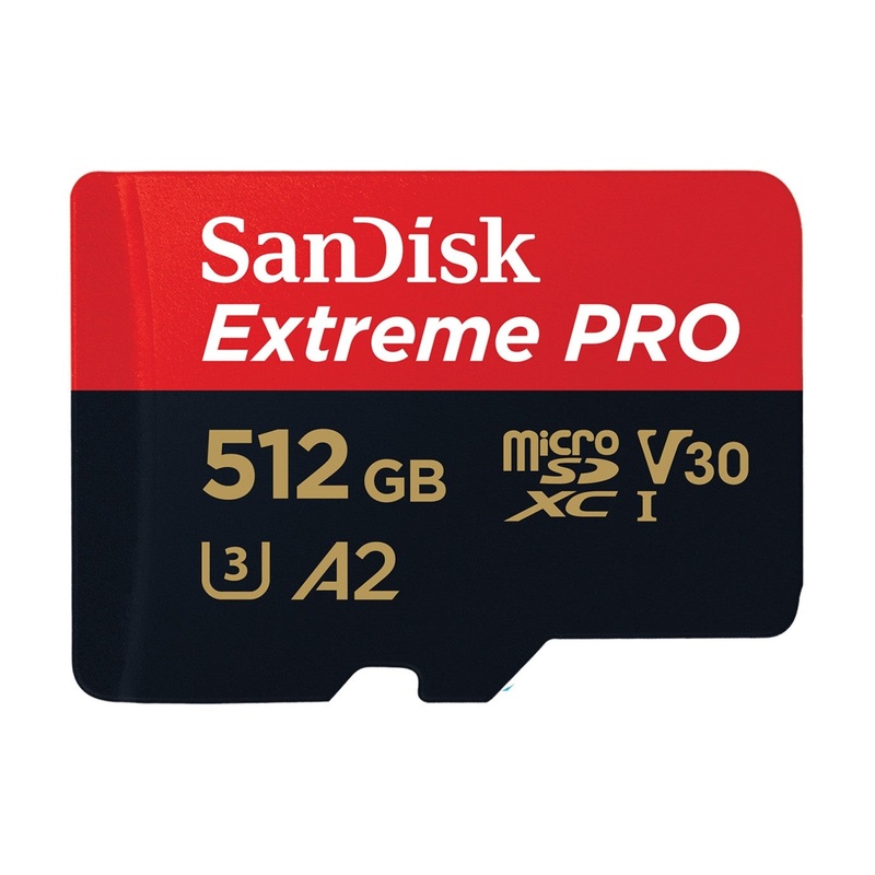 SanDisk Extreme Pro 512GB microSDXC UHS-I 200MB/s Memory Card - V30
