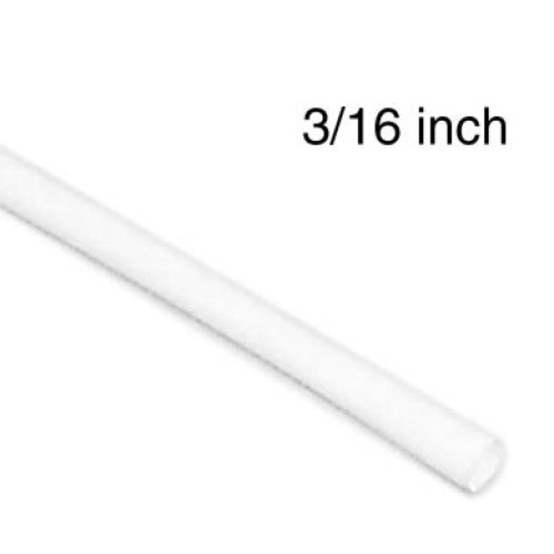 WYA-204D-5 - TUBING HST 3/16INX4FT SW WHT 2:1 (5 pcs/pkg)