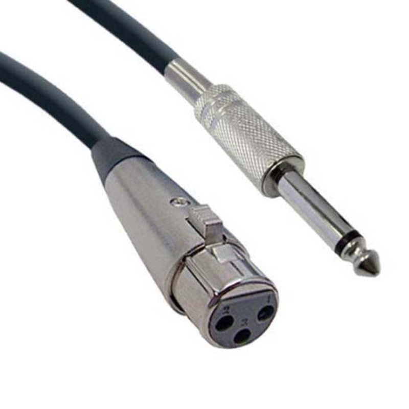CA1022-12 - XLR CABLE 3JK-6.3 MONO PLUG 12FT