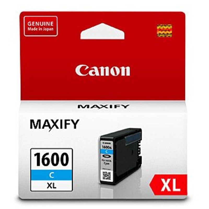 Canon PGI1600XLC Ink Cartridge High Yield 900 Pages - Cyan