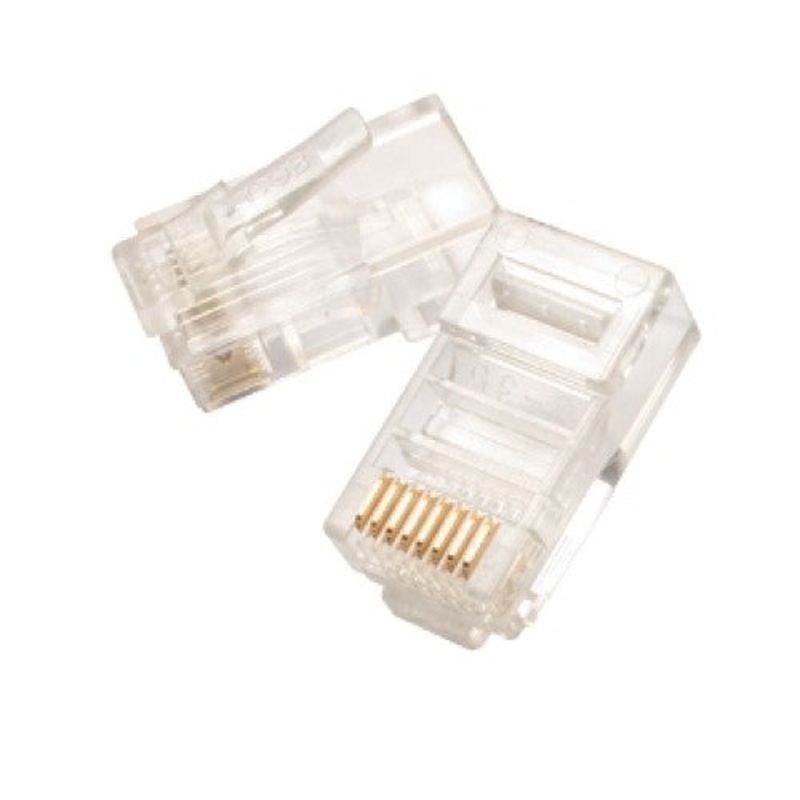 CB-9015 - MODULAR PLUG 8P8C SOL CAT5E FLT (100 pcs/pkg)