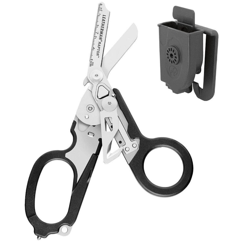 Leatherman Raptor Rescue 6 Built-In EMS Tools with MOLLE Holster - Black Handles