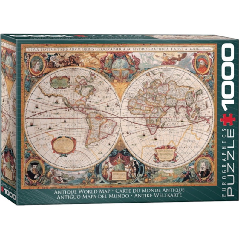 Orbis Geograhica World Map-Green Box : 1000pc