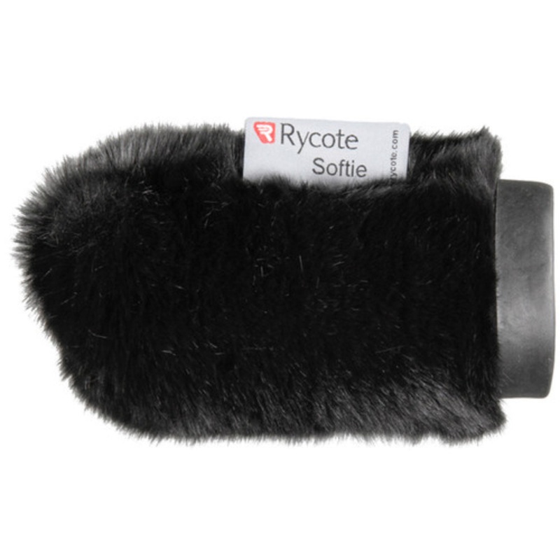 Rycote Short Fur Softie Windshield 0.7-0.8" Diameter Hole Black