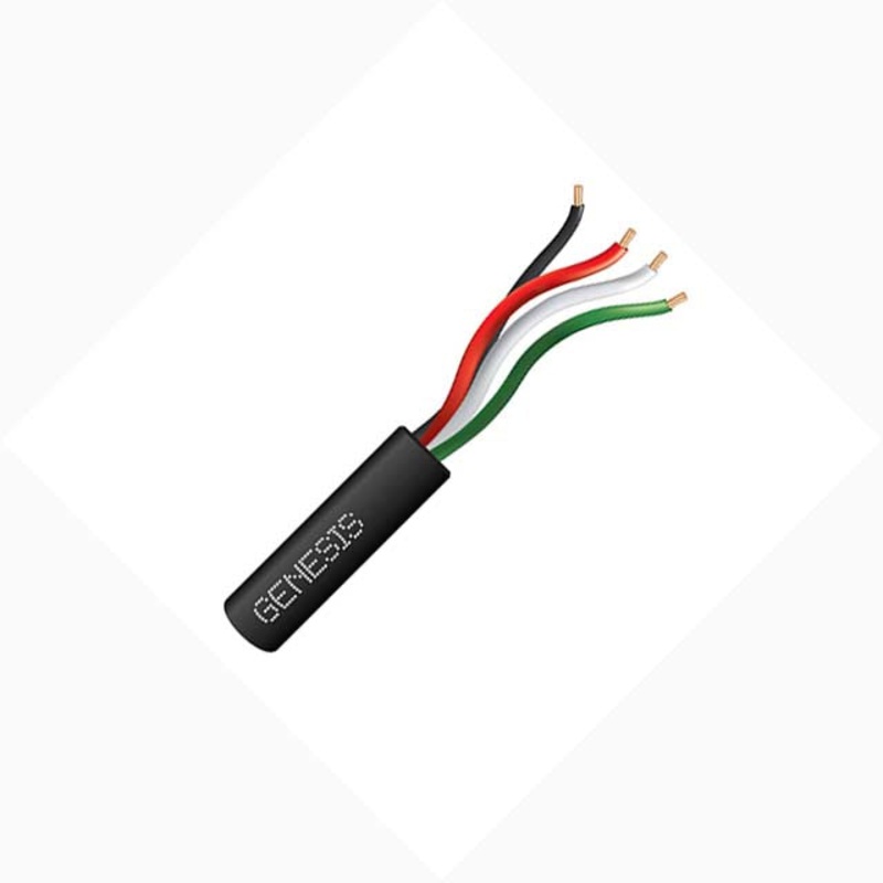77049 - CABLE 4C 16AWG STR UNSH 1000FT CMR BLK INDOOR/OUTDOOR