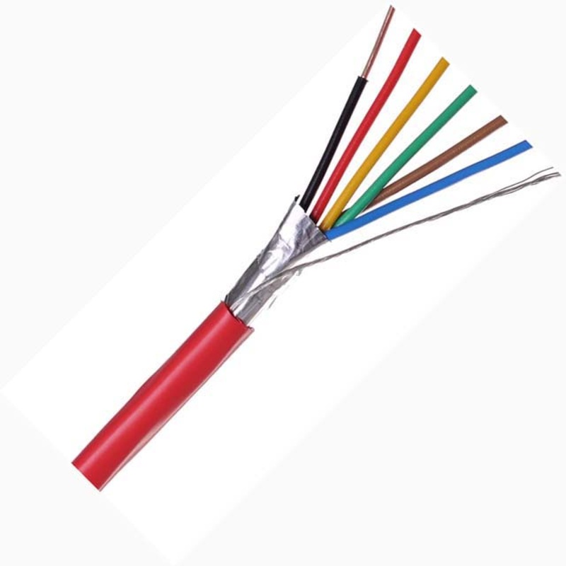77518 - CABLE FIRE ALARM 18/6 SOL SHLD FPLP PLENUM 1000FT RED
