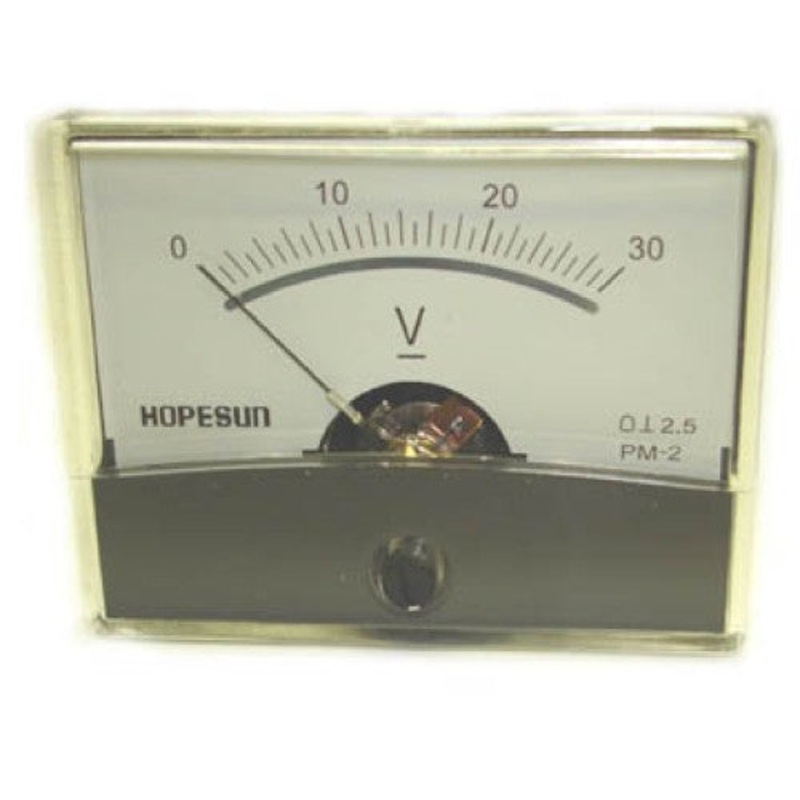AVM6030 - PANEL METER DC 0-30V 2.4X1.9IN
