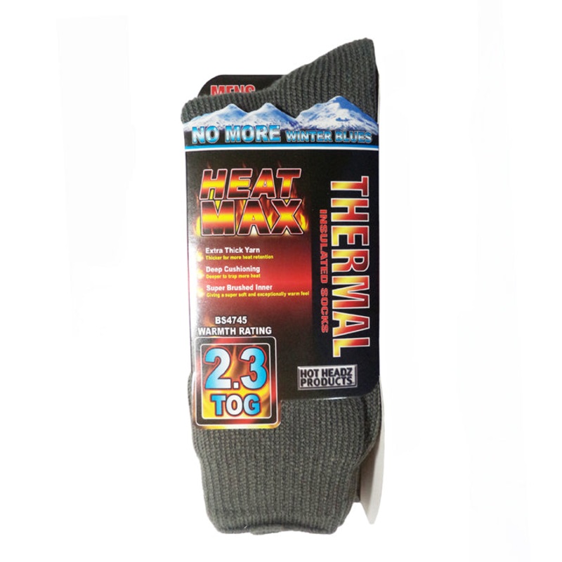 W-TIS-200-GR - SOCKS THERMAL INSULATED LARGE GREY