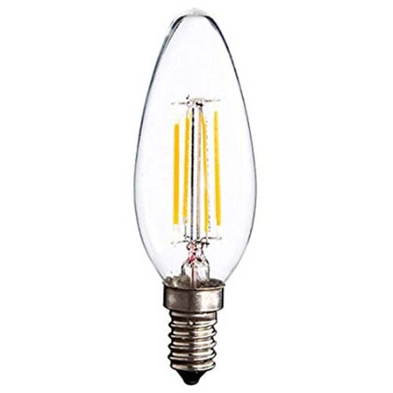 300159 - BULB VINTAGE SCREW 130V C35 E12 CLEAR 140LUMENS 3000HRS 40WATTS