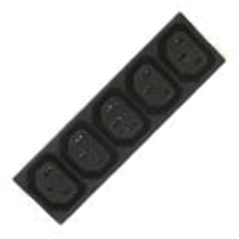 44R02-5121-250 - AC SOCKET 3POS 10A 250V SNAP IN (5 pcs/pkg)
