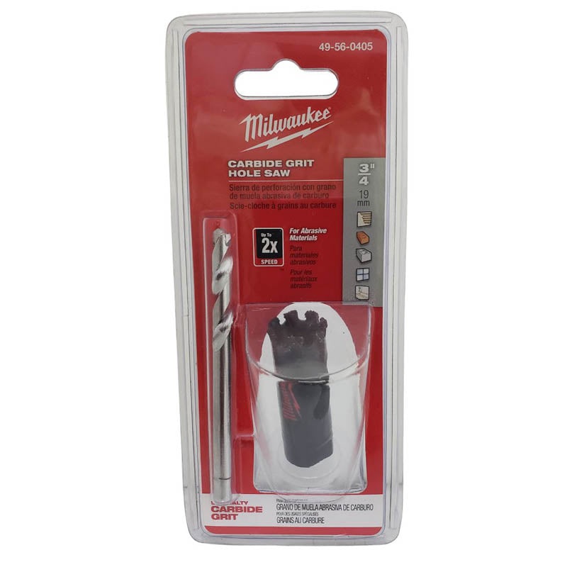 49-56-0405 - HOLE SAW 3/4IN CARBIDE GRIT