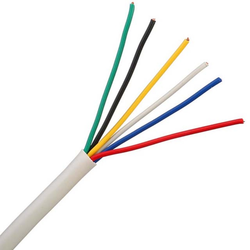 77230 - CABLE 6C 18AWG STR UNSH 500FT CMP PLENUM WHT