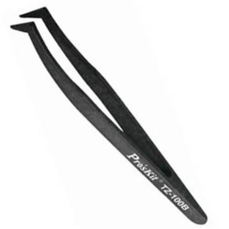 900-264 - TWEEZER NON-METAL 4.5IN ESD SAFE CURVED TIP