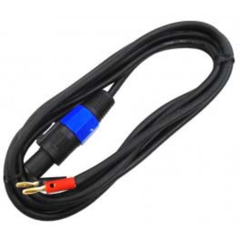 CA1059-10 - SPEAKON CABLE PLUG-BANANA PLX2 10FT RED AND BLK