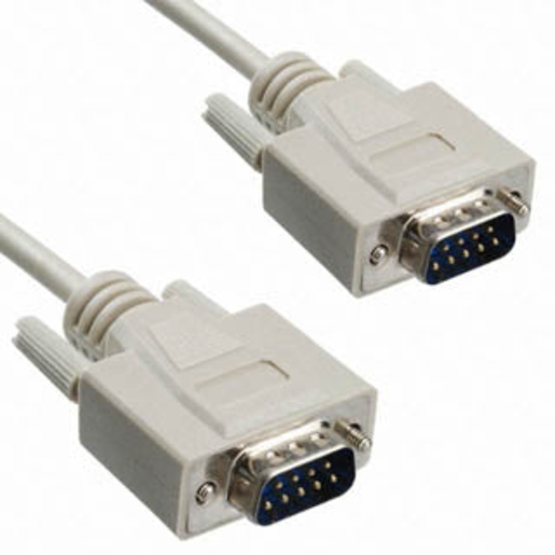 M8540-1509MM - SERIAL CABLE DB9M/M 15FT STRAIGHT BEIGE COLOR