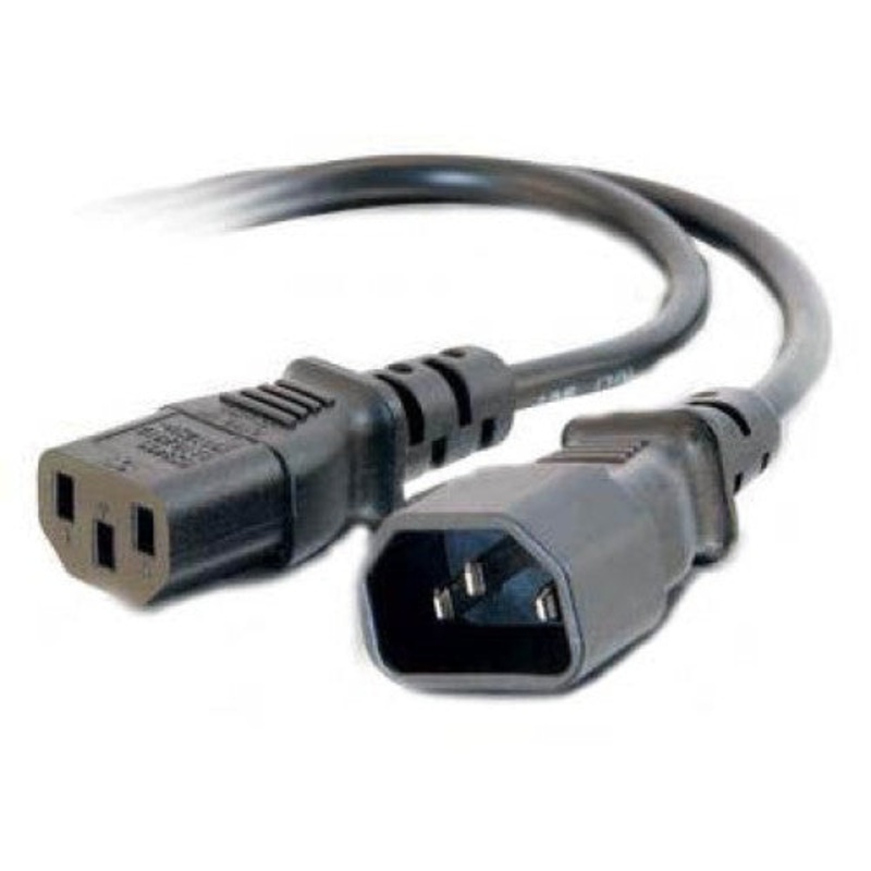 PYKE-1651A - JUMPER CORD 3/18 12FT RND BLK SVT C14 TO C13 FT2 105C