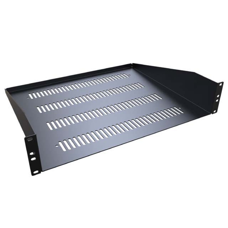 RASV190315BK1 - RACKMOUNT SHELF 19(W)X15(D)X3.5 (H)IN VENTED 2U BLK