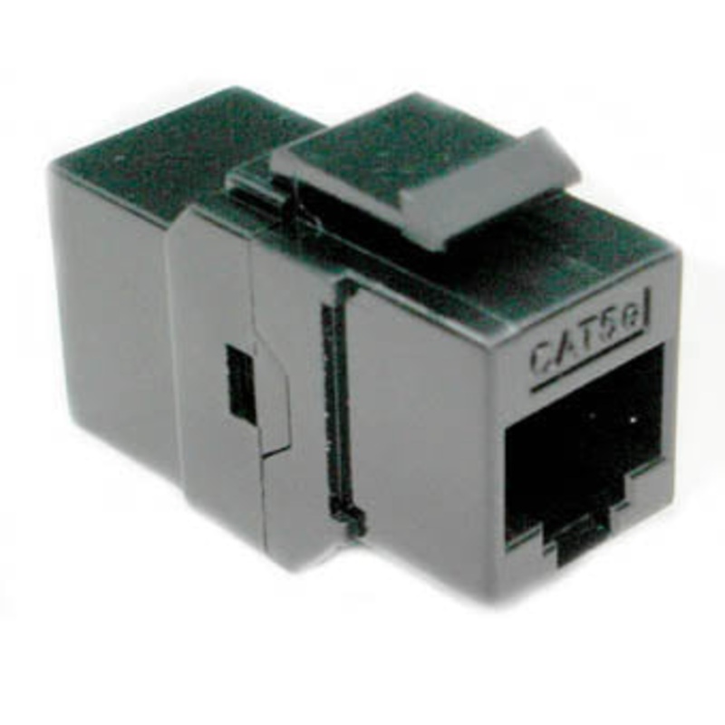 KJ9-CE/US-BK - KEYSTONE COUPLER CAT5E BLK JK-JK