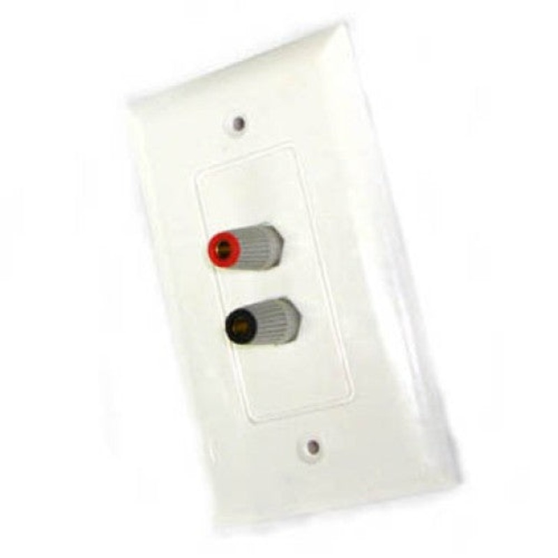 OC101 - WALL PLATE BINDING POST 2POS RED/BLK
