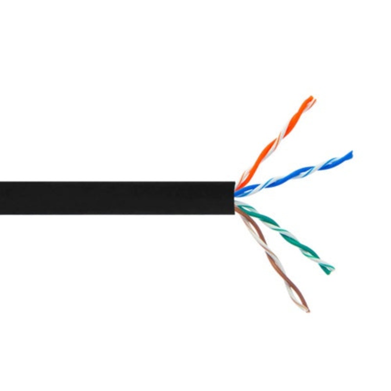 TUR2404N70BL - CABLE CAT6 FT4 SOL BLK 1000FT RISER UTP 23AWG CMR