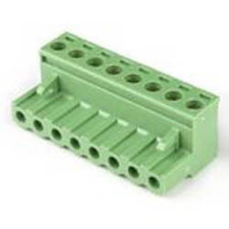 13-2608 - TERM BLOCK 8P FEM PLUG RA 5.08MM 22-12AWG 15A/300V 10MM WIDE