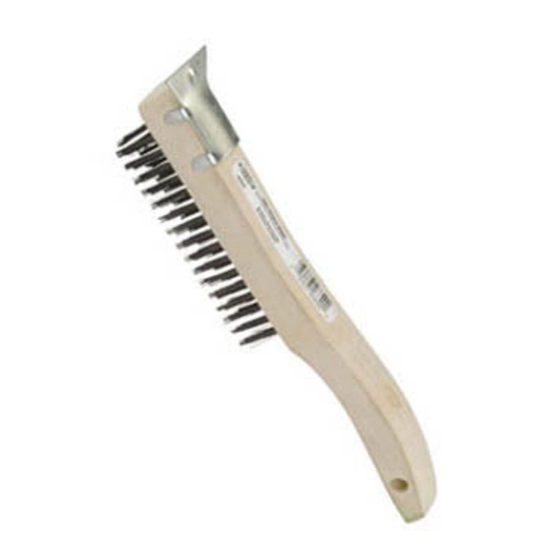 46849 - BRUSH WIRE WITH SCRAPER 5 1/2IN X1 1/16IN X 9 1/2IN