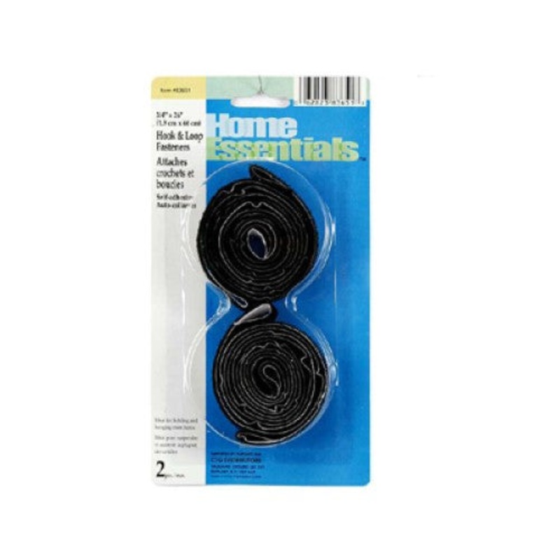 83651 - VELCRO HOOK AND LOOP 20MM X 66 CM ADHESIVE BLACK (2 pcs/pkg)