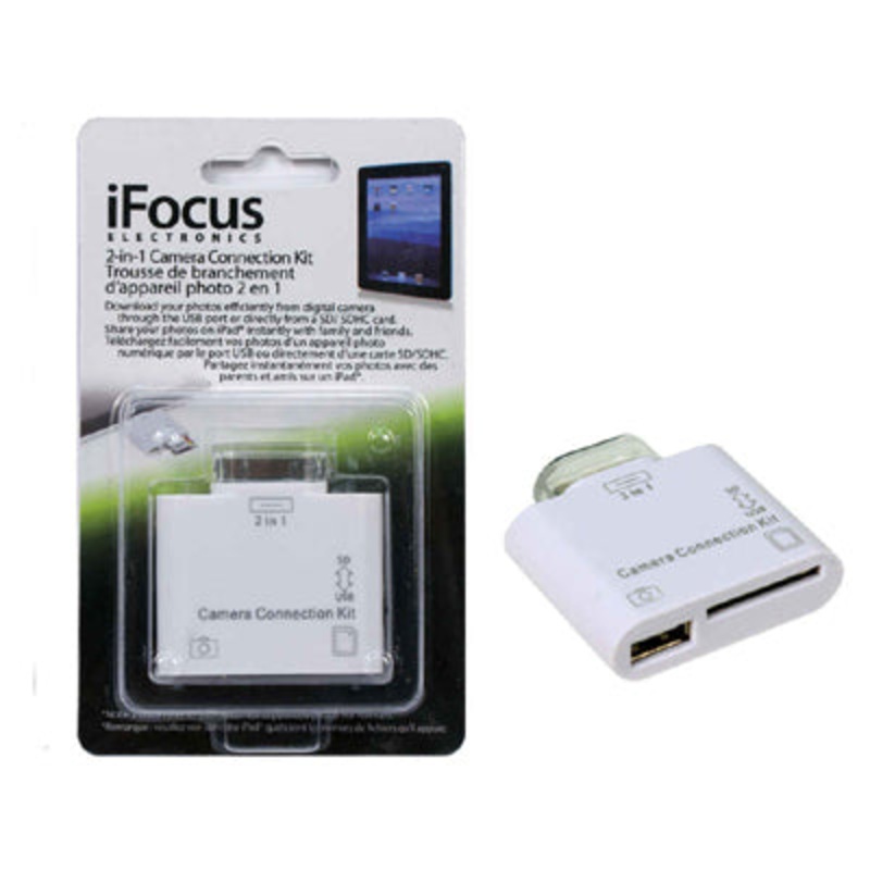 86848 - CAMERA CONNECTION KIT FOR IPAD 2-IN-1 USB/SD CARD SELECTOR