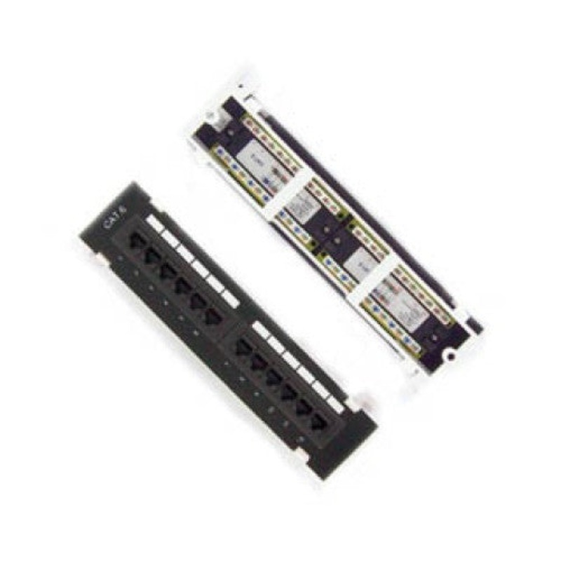 CON-PMV12T-K - PATCH PANEL 12P0RT CAT6 10IN WITH BRACKET