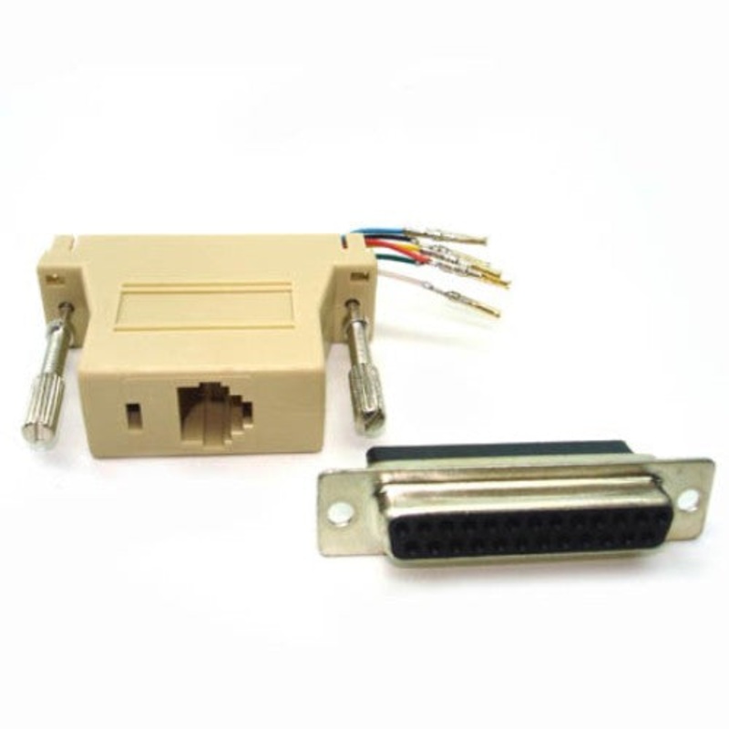 DBA6F - MODULAR ADAPTER DB25F/RJ12 6P6C