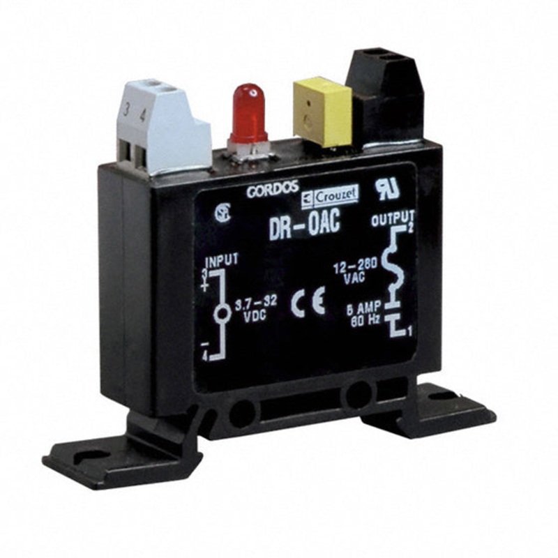 DR-OAC - RELAY I/O MODULE I/P 3.7-32VDC O/P 5A/12-280VAC DIN RAIL/CHMT