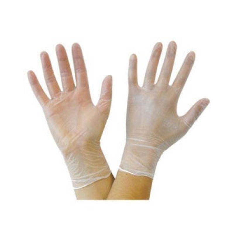 F10001748B - GLOVES VINYL MEDIUM CLEAR POWDER FREE (100 pcs/pkg)