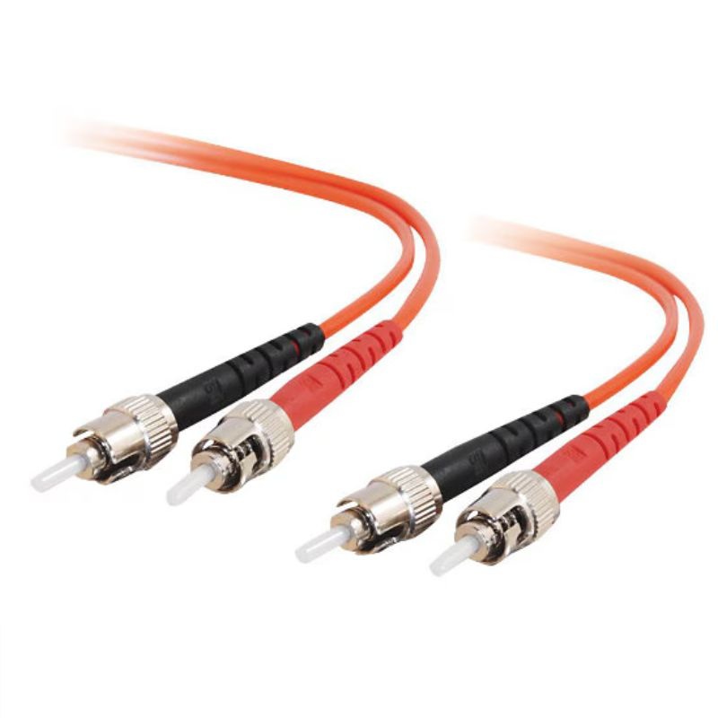 FO-TT010 - FIBER OPTIC PATCH CORD ST-ST 10M DUPLEX MM 62.5/125UM OFNR ORG