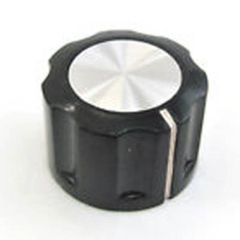 KNOBP-002012 - KNOB 1/4IN PLAST 20MM SCREW BLK 20MMX10MM
