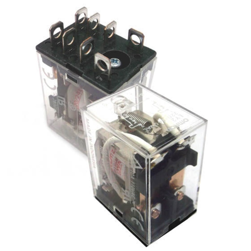 LY2-AC220/240 - RELAY AC 220/240V 2P2T 10A 8P QT SKT 10A/220VAC/24VDC