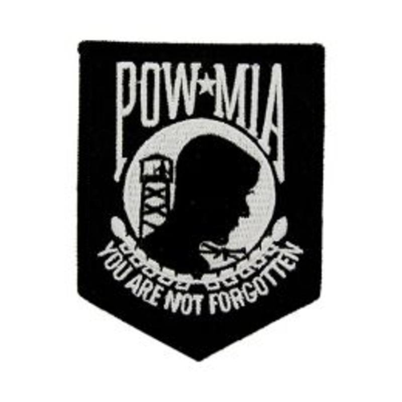 POW MIA Black Patch