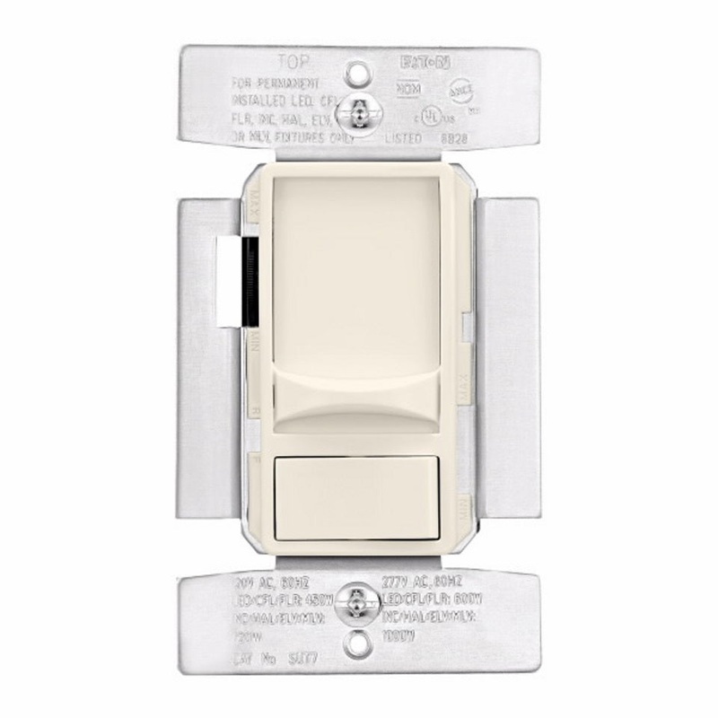 SUT7-LA - DIMMER SLIDE W/ON-OFF SWITCH 3- WAY 120V DECORA INSERT ALMOND