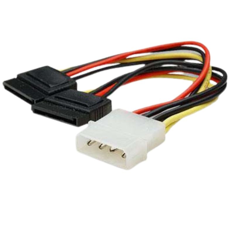 10155 - COMP POWER CABLE 5.25M-2XSATA SERIAL ATA POWER SPLITTER