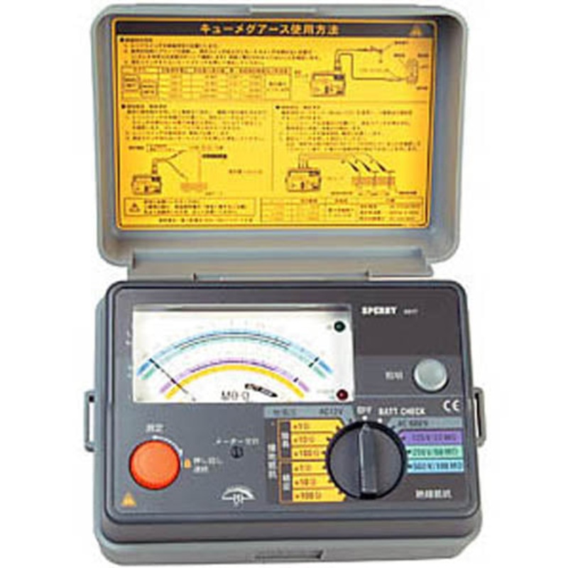6017 - INSULATION EARTH TESTER ANALOG RES:100MOHM V:600VAC
