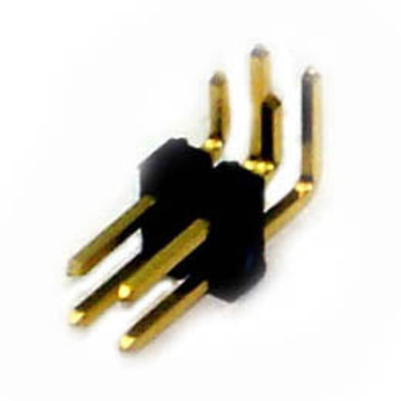 ACQG-1232-4 - DIPHDR 2.5MM 4P BRRA 3/6 GOLD BLACK (4 pcs/pkg)