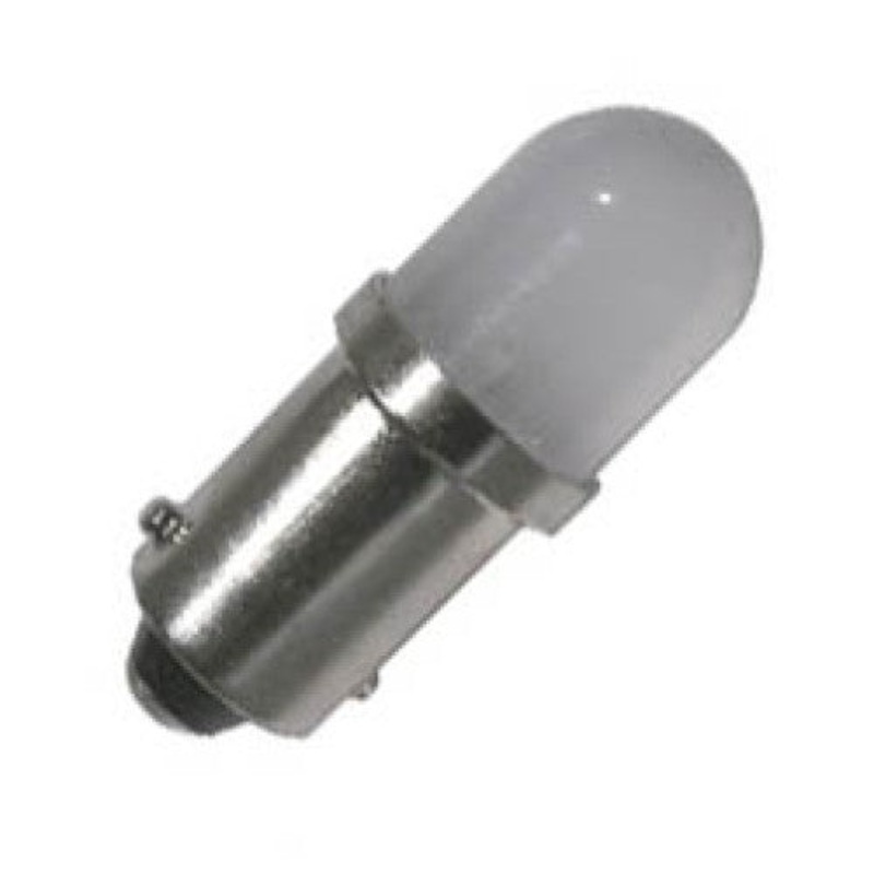 55-111G-1 - LED BULB BAYONET GREEN 12VAC/DC 1300MCD T3 1/4 10MM